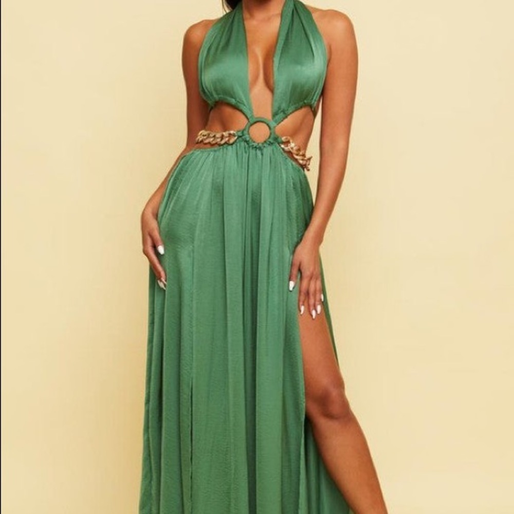 ATHENA Essence Maxi Dress Green Size Small